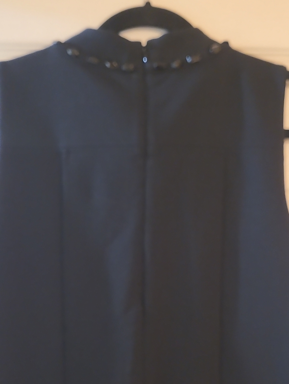 Michael Kors Black Sleeveless Jewel-Neck Sheath Dress Size M - Picture 4 of 4